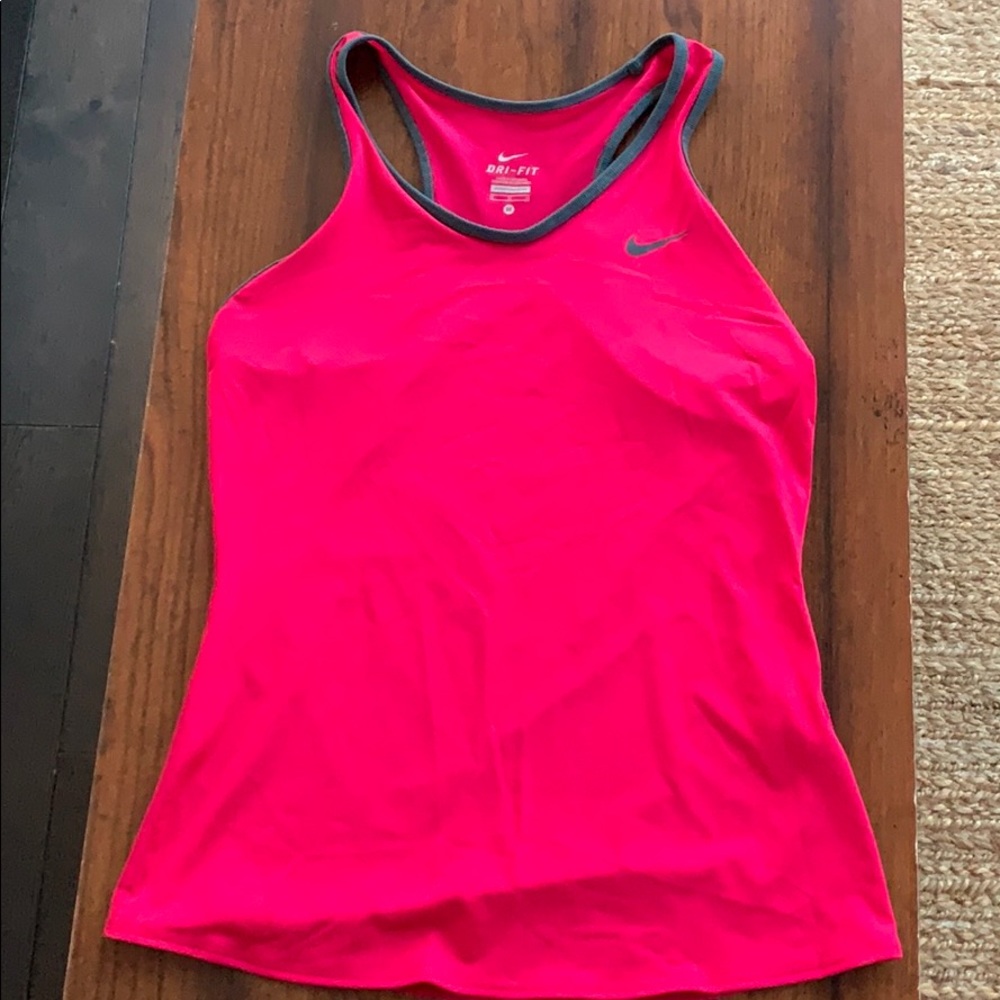 Nike Razorback Tank, M (Fuchsia/Grey)